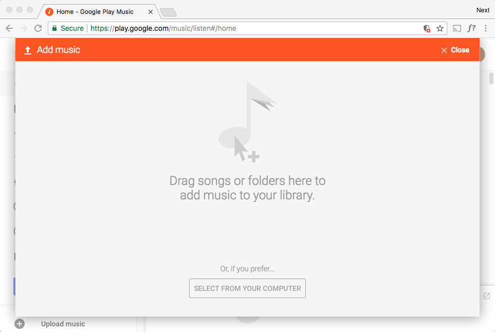 upload apple music to google play music