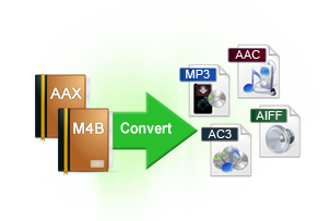 Convert AA/AAX audiobooks to MP3/M4A