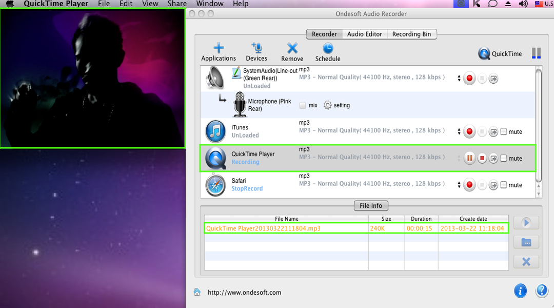 record quicktime movie on mac