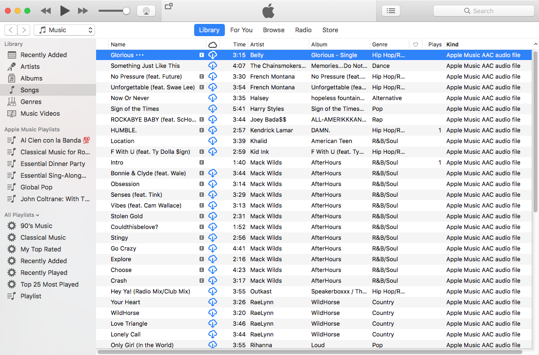 iTunes M4P songs