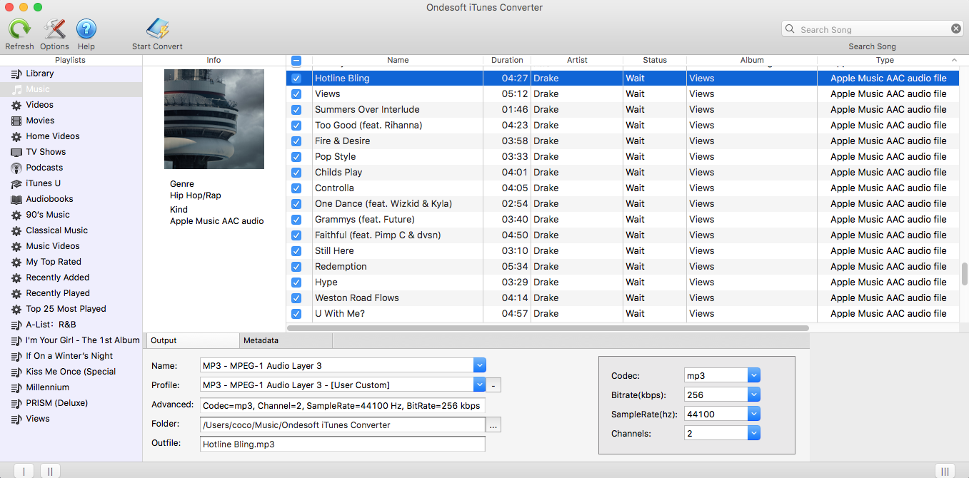 Convert iTunes M4P/M4B/M4A to MP3