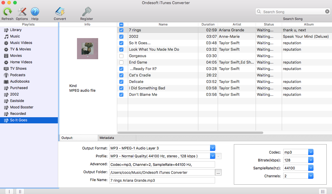 iTunes playlist converter