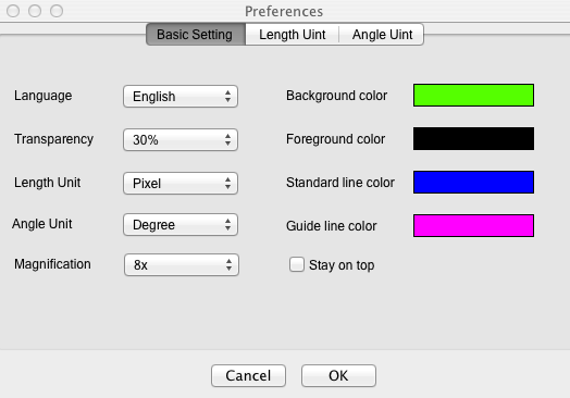 mac rulers preference