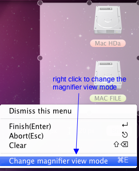 capture arbitrary region on mac