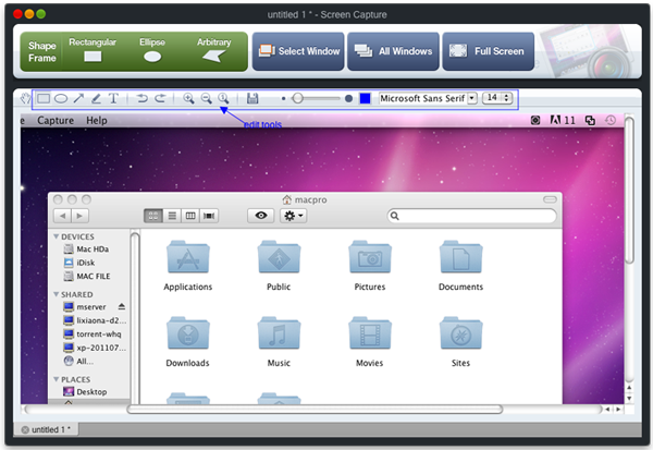 mac screen capture editor