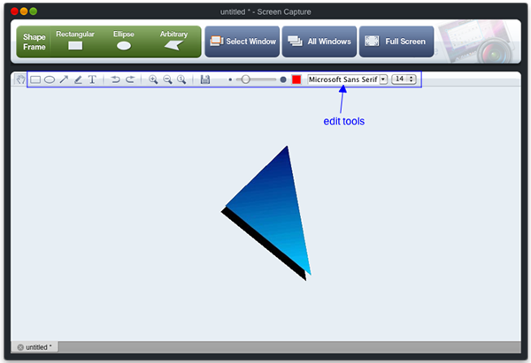 mac arbitrary region capture tool