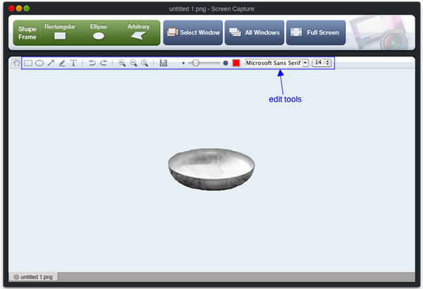 capture arbitrary region on mac