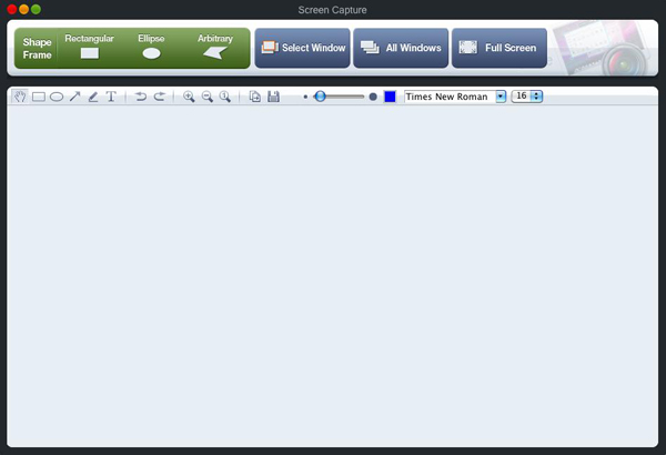 mac screen capture interface