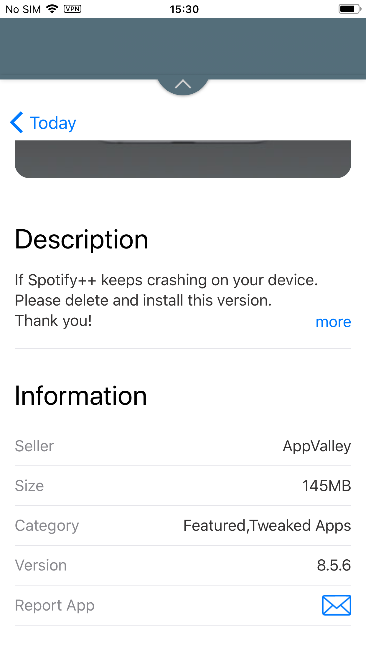 Spotify++ from appvalley